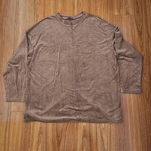 Fashion Nova Brown Long Sleeve/Leggings Set